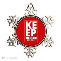 Keep Calm And Party Funny Slogan Ornament thumb 0