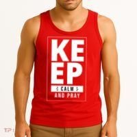 Keep Calm And Party Funny Slogan Tank Top thumb 3