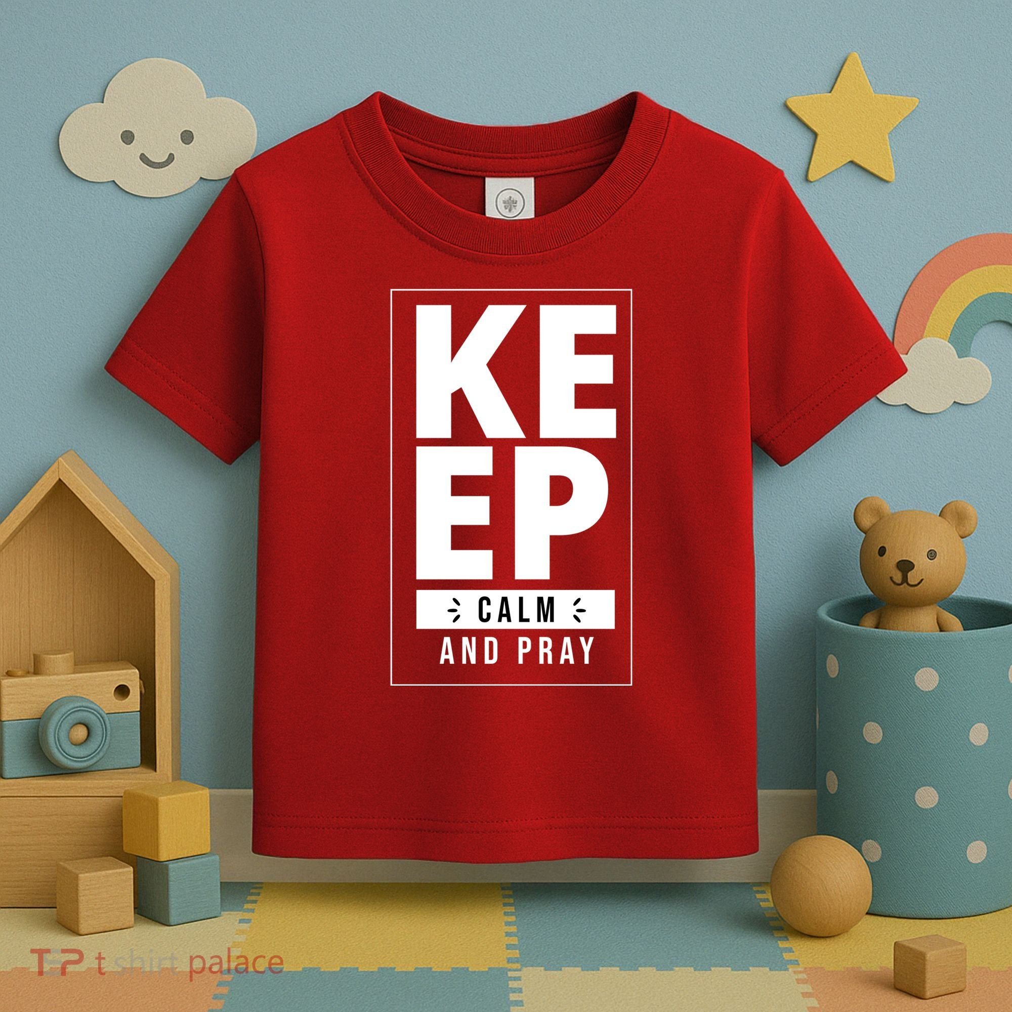 Keep Calm And Party Funny Slogan Toddler T-Shirt