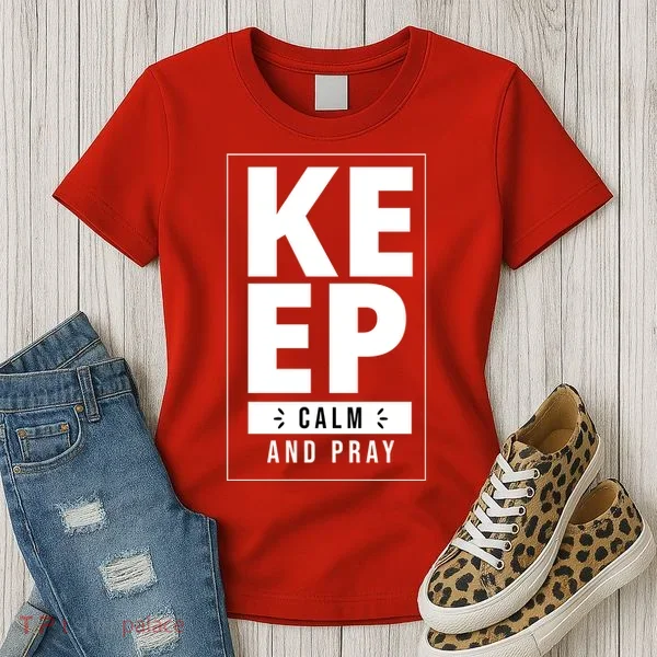 Keep Calm And Party Funny Slogan Women's T-Shirt