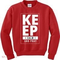 Keep Calm And Party Funny Slogan Kids Sweatshirt thumb 0