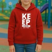 Keep Calm And Party Funny Slogan Kids Hoodie thumb 3
