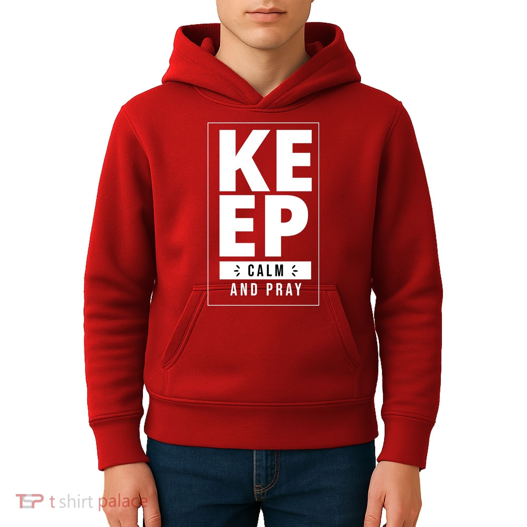 Keep Calm And Party Funny Slogan Kids Hoodie
