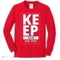Keep Calm And Party Funny Slogan Kids Long Sleeve Shirt thumb 0