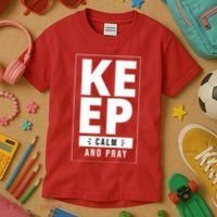 Keep Calm And Party Funny Slogan Kids T-Shirt thumb 3