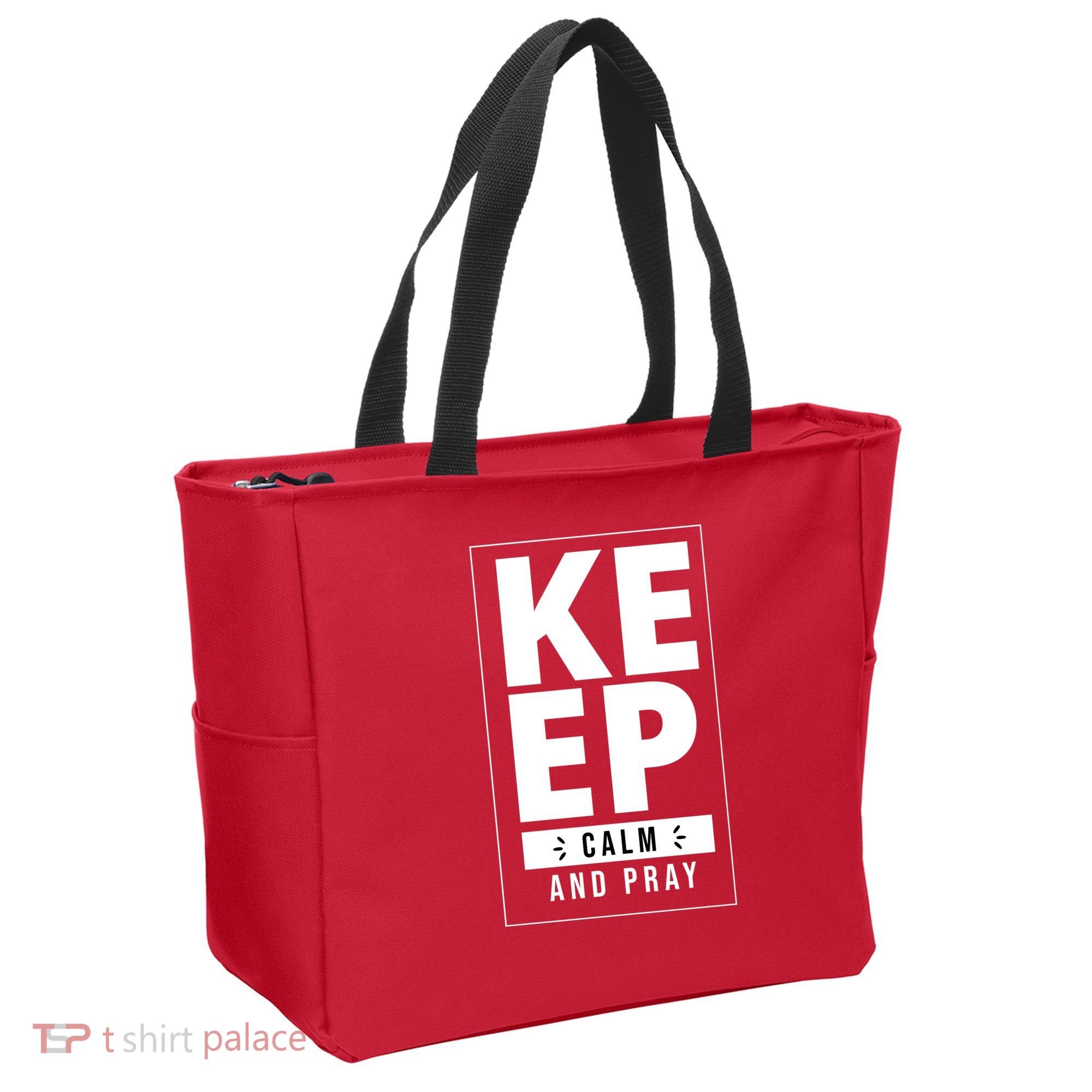 Keep Calm And Party Funny Slogan Tote Bag
