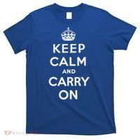 Keep Calm And Carry On Poster Vintage Gift T-Shirt thumb 0