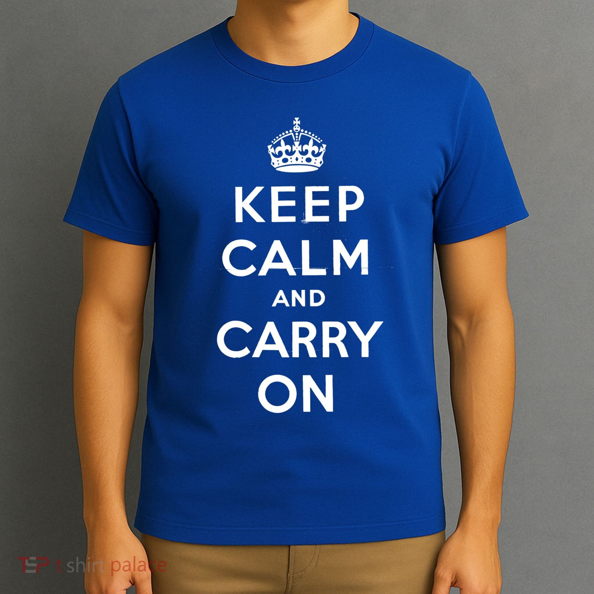 Keep Calm And Carry On Poster Vintage Gift T-Shirt