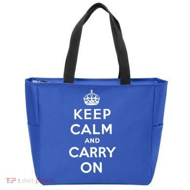 Keep Calm And Carry On Poster Vintage Gift Tote Bag