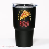 Keep Calm And Eat Pizza Funny Tumbler thumb 0