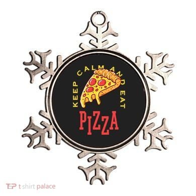 Keep Calm And Eat Pizza Funny Ornament