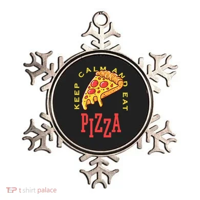 Keep Calm And Eat Pizza Funny Ornament