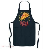 Keep Calm And Eat Pizza Funny Apron thumb 0