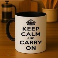 Keep Calm And Carry On Gift Coffee Mug thumb 4