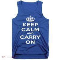 Keep Calm And Carry On Gift Tank Top thumb 0