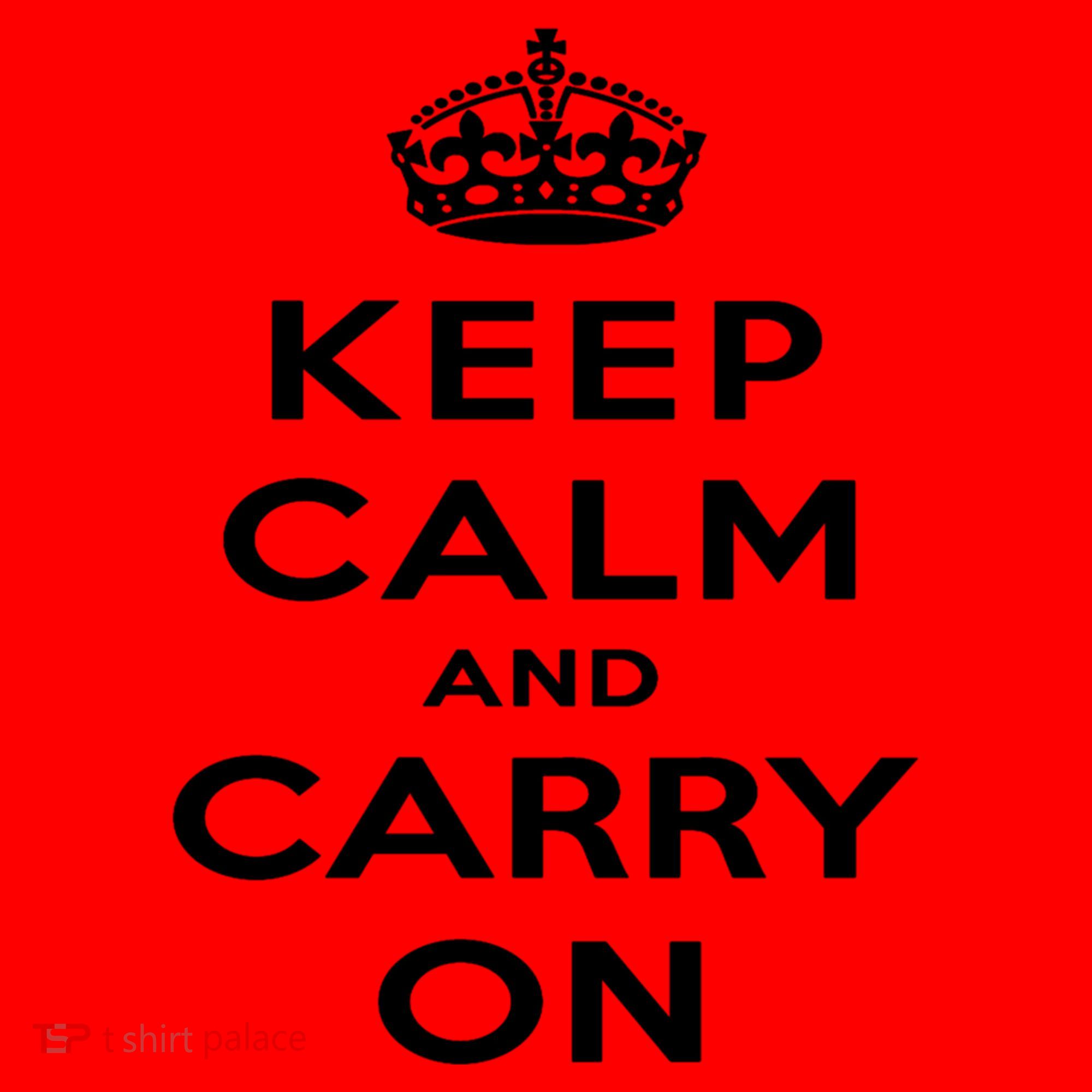 Keep Calm And Carry On Gift Santa Hat