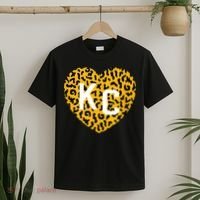 Kc Cheetah Animal Print Heart Kc Kansas City Cheetah Heart T-Shirt thumb 2