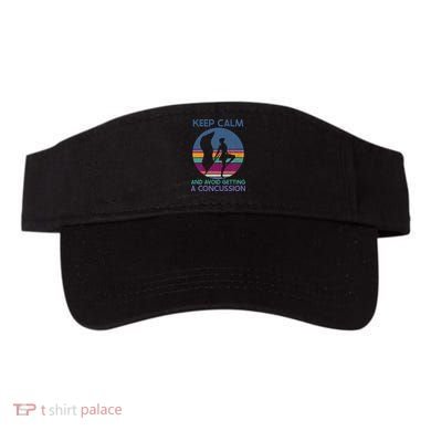 Keep Calm And Avoid Getting A Concussion Retro Color Guard Visor