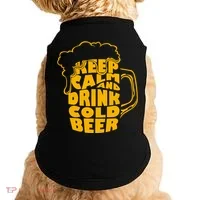 Keep Calm And Drink Cold Beer Doggie Tank thumb 0