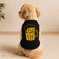 Keep Calm And Drink Cold Beer Doggie Tank thumb 2