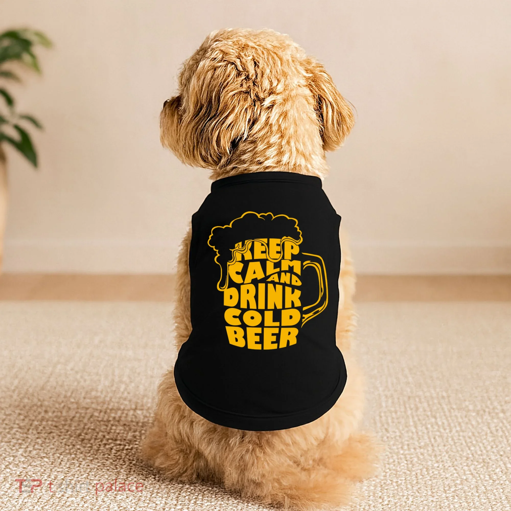 Keep Calm And Drink Cold Beer Doggie Tank