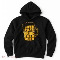 Keep Calm And Drink Cold Beer Hoodie thumb 0