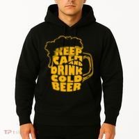 Keep Calm And Drink Cold Beer Hoodie thumb 2