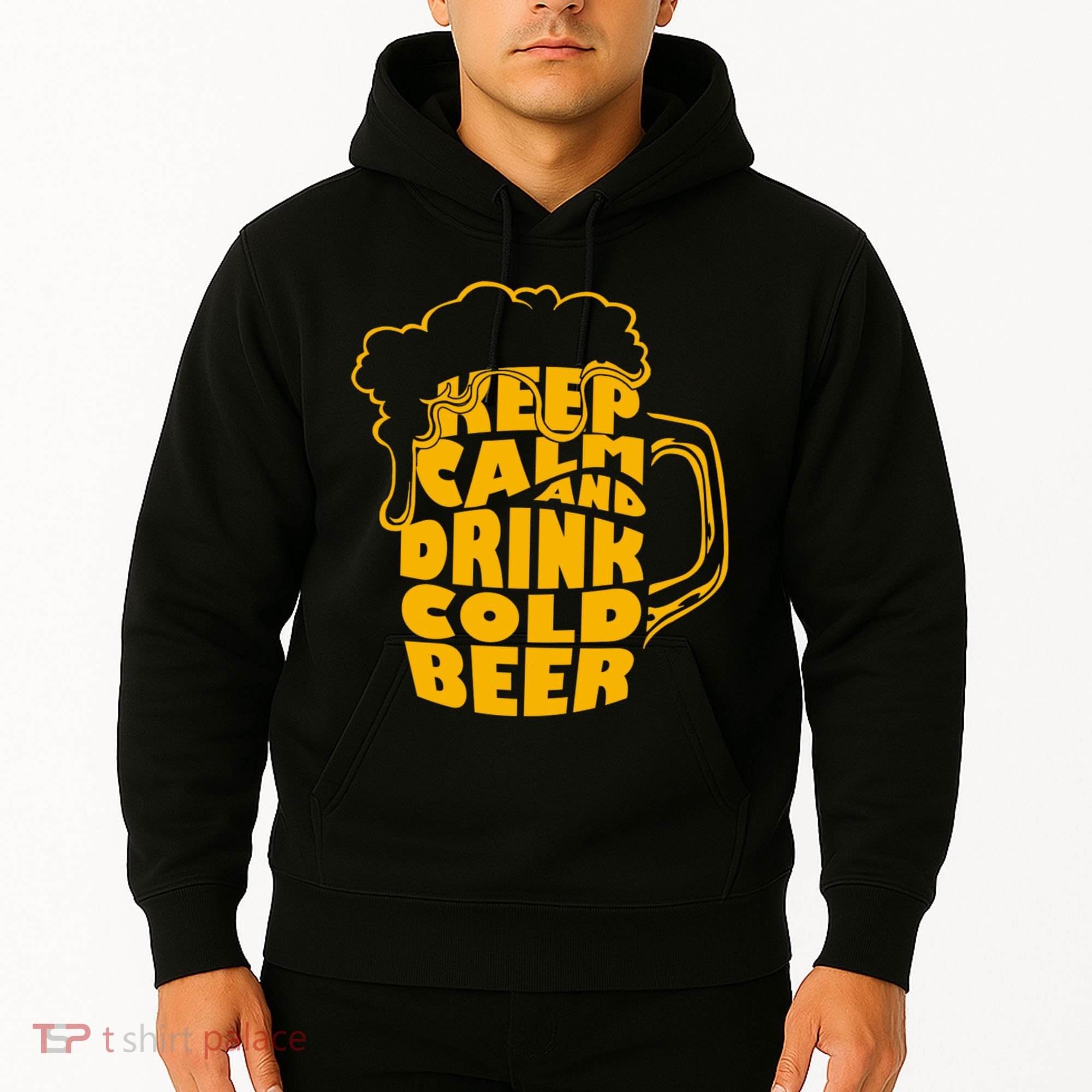Keep Calm And Drink Cold Beer Hoodie