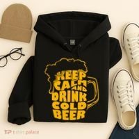 Keep Calm And Drink Cold Beer Hoodie thumb 4