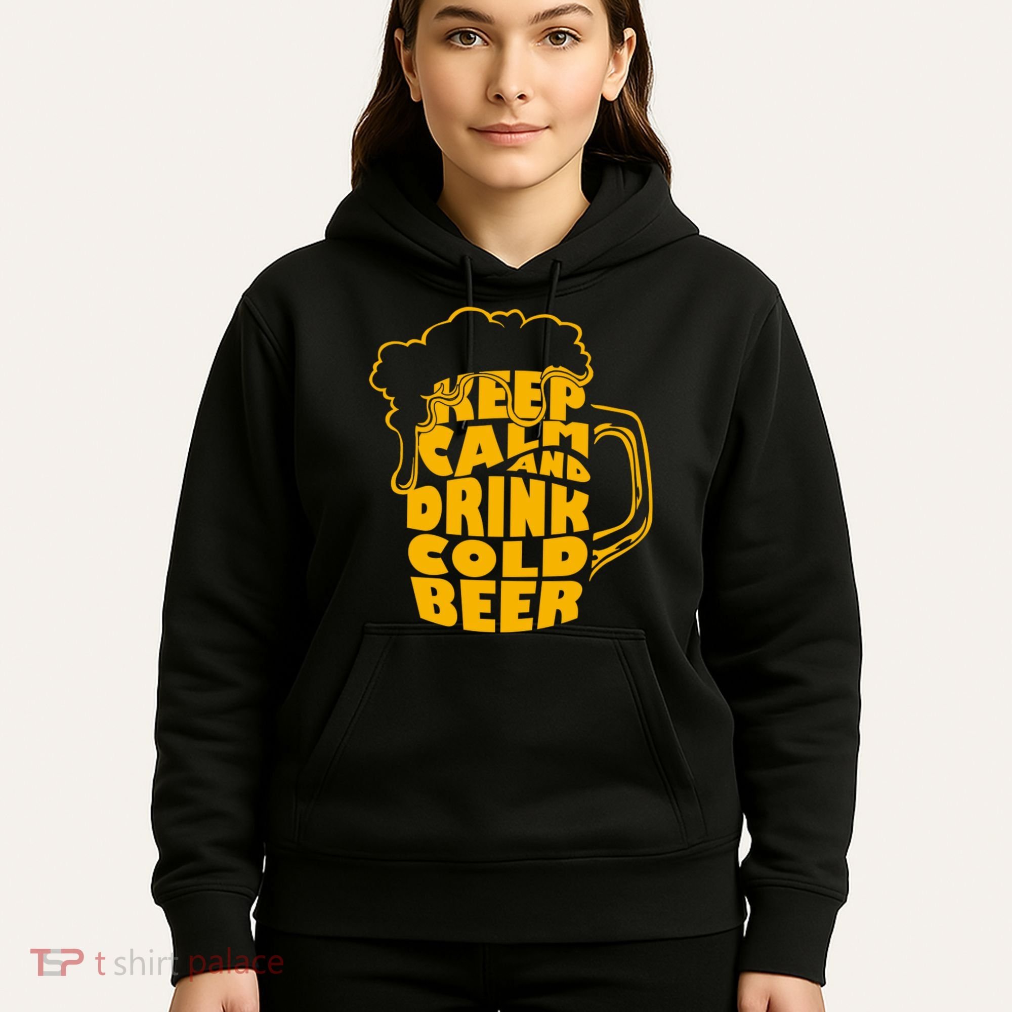 Keep Calm And Drink Cold Beer Hoodie