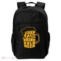 Keep Calm And Drink Cold Beer Backpack thumb 0