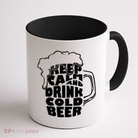 Keep Calm And Drink Cold Beer Coffee Mug thumb 1