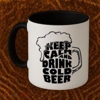 Keep Calm And Drink Cold Beer Coffee Mug thumb 2