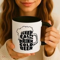 Keep Calm And Drink Cold Beer Coffee Mug thumb 3