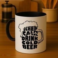 Keep Calm And Drink Cold Beer Coffee Mug thumb 4