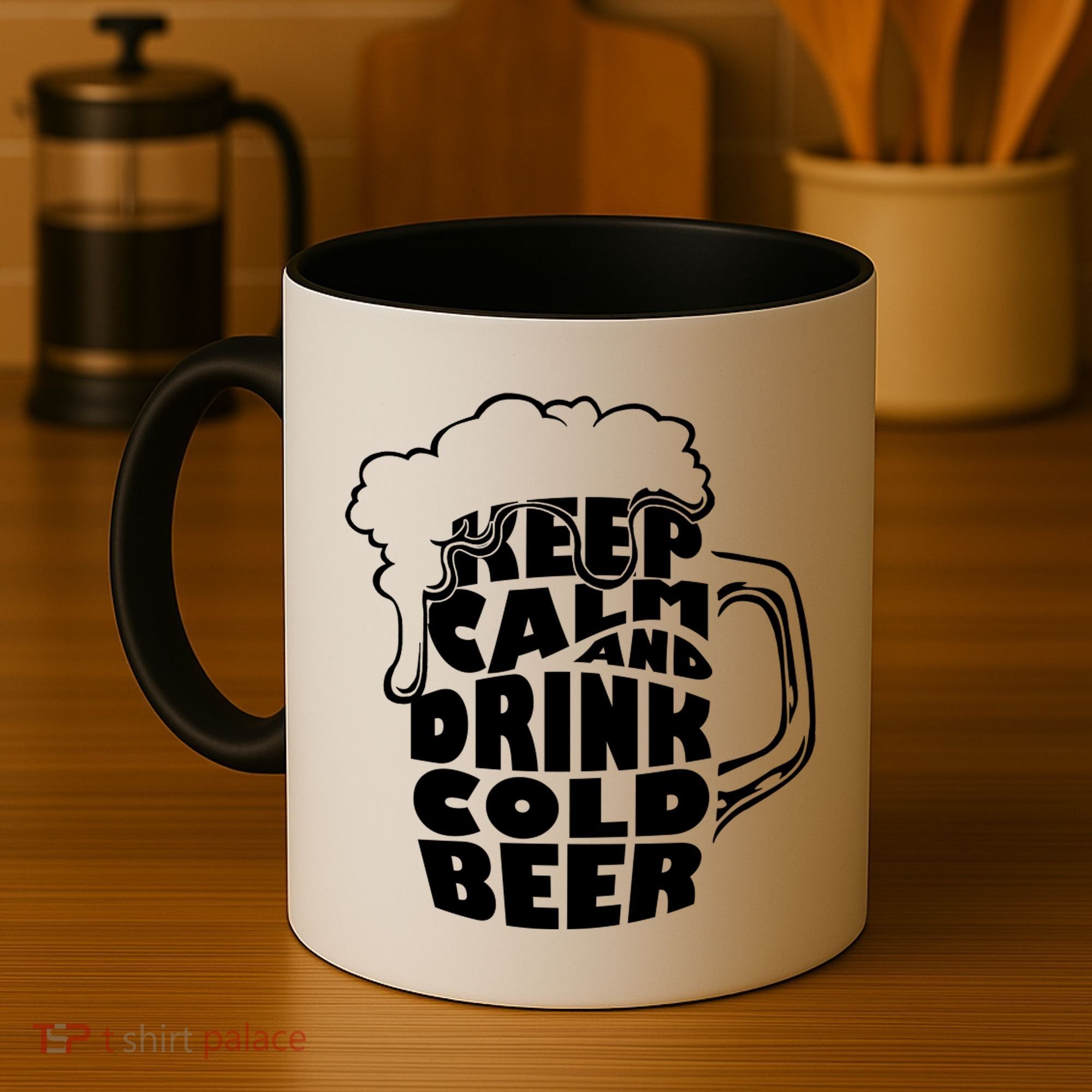 Keep Calm And Drink Cold Beer Coffee Mug