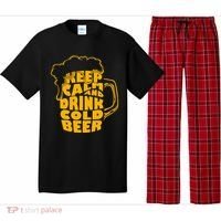 Keep Calm And Drink Cold Beer Pajama Set thumb 0