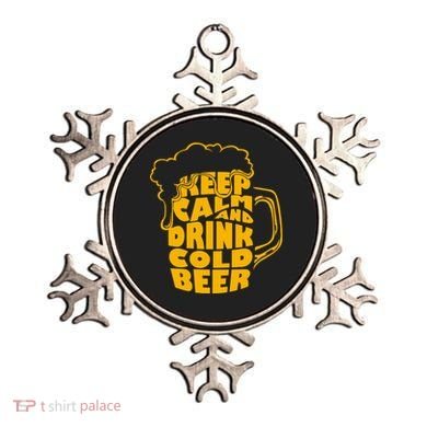 Keep Calm And Drink Cold Beer Ornament