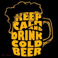 Keep Calm And Drink Cold Beer Ornament thumb 1