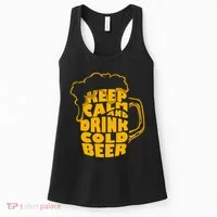 Keep Calm And Drink Cold Beer Women's Tank Top thumb 0