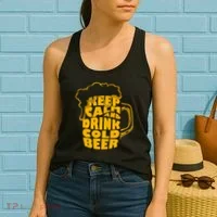 Keep Calm And Drink Cold Beer Women's Tank Top thumb 2
