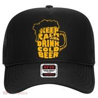 Keep Calm And Drink Cold Beer Hat thumb 0