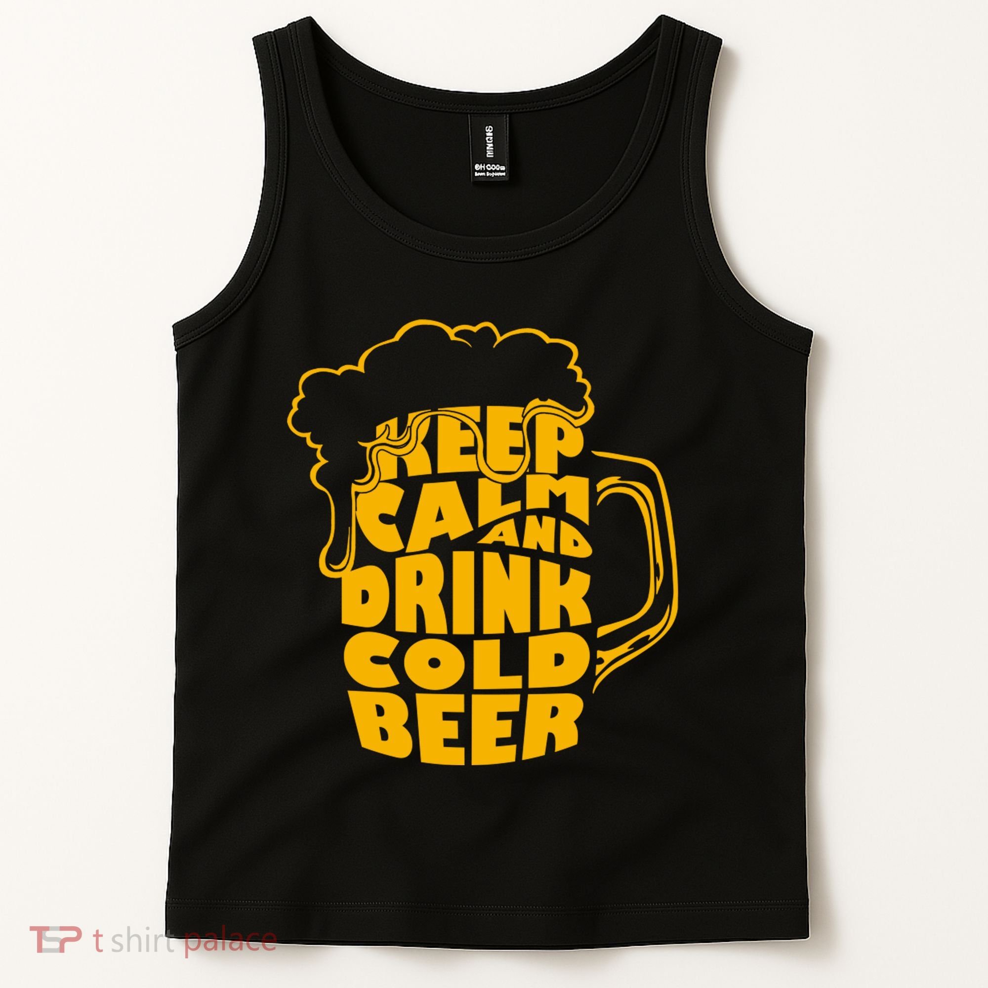 Keep Calm And Drink Cold Beer Tank Top