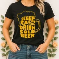 Keep Calm And Drink Cold Beer Women's T-Shirt thumb 2