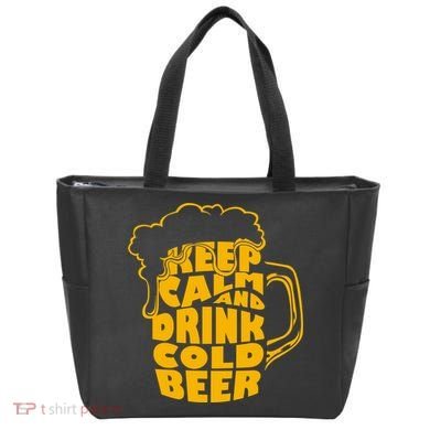 Keep Calm And Drink Cold Beer Tote Bag