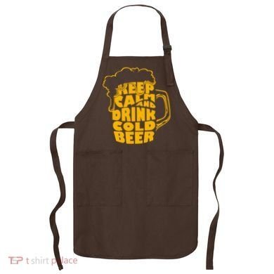 Keep Calm And Drink Cold Beer Apron