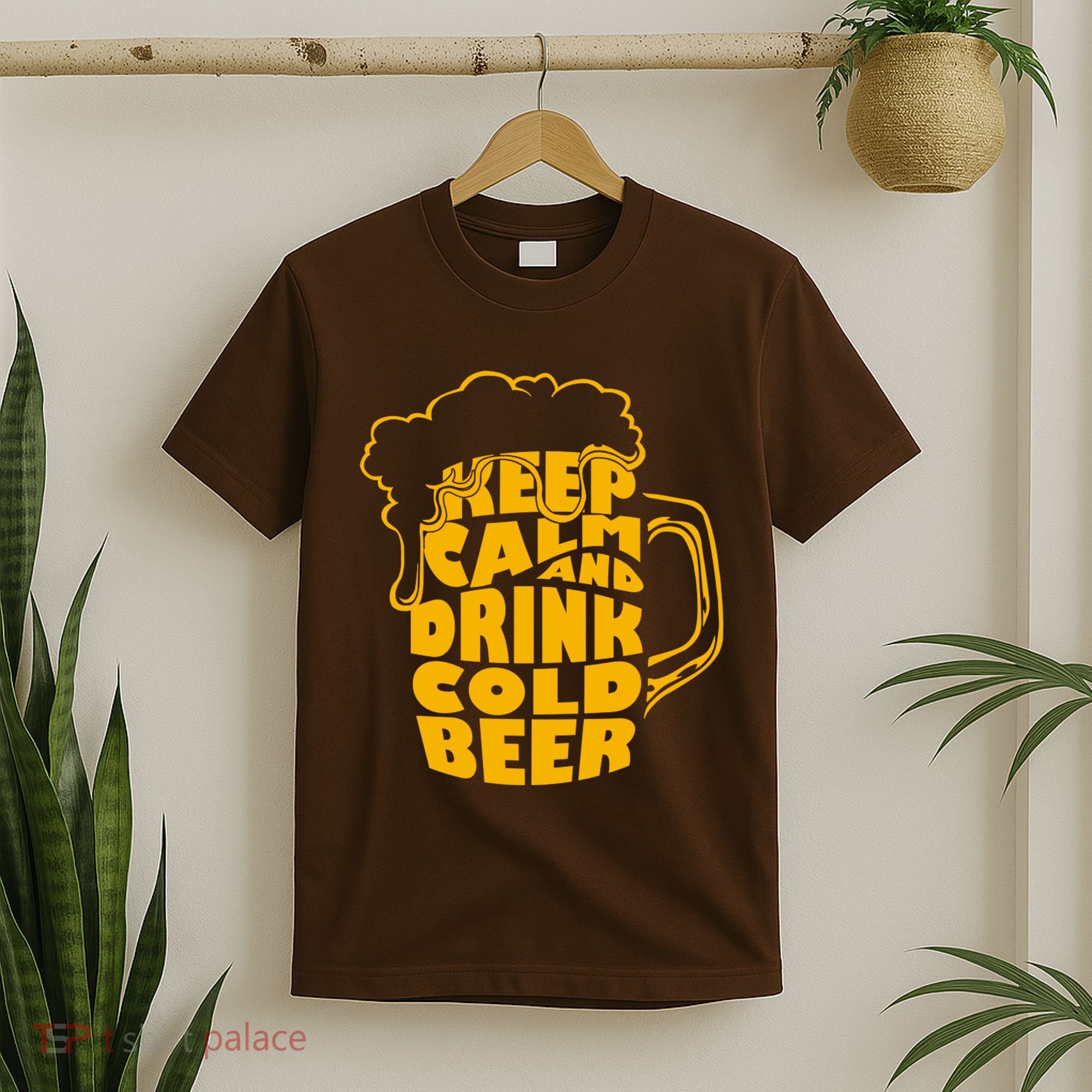 Keep Calm And Drink Cold Beer T-Shirt