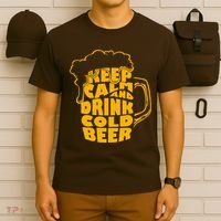 Keep Calm And Drink Cold Beer T-Shirt thumb 6