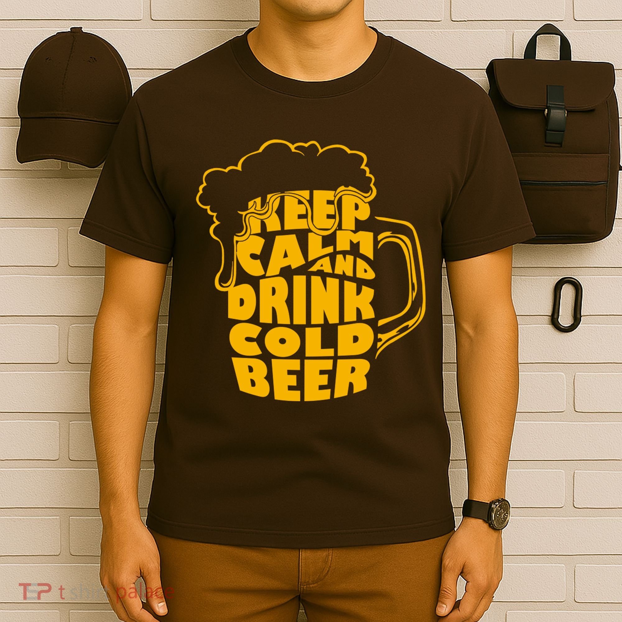 Keep Calm And Drink Cold Beer T-Shirt