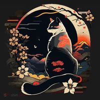 Kawaii Cat Anime Japanese Retro Women's Hoodie thumb 2